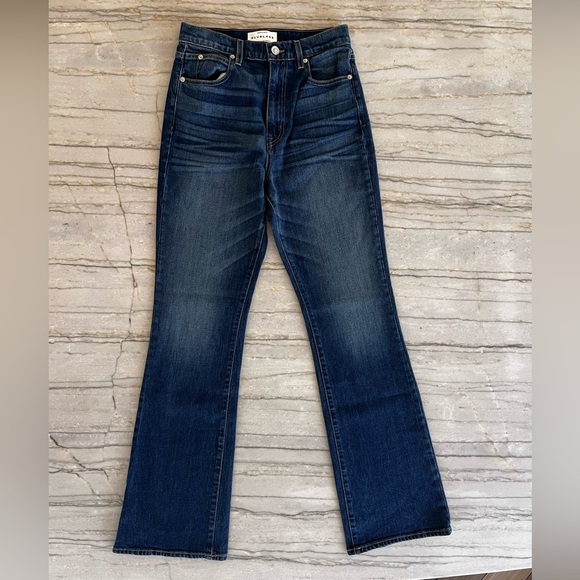 SLVRLAKE Denim Charlotte High Rise Boot Cut Jeans in Atlantic City Wash Size 28 - Picture 2 of 6
